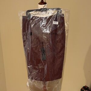 BCBGMaxAzria Leather Deep Red and Black Skirt Bundle